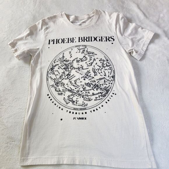 Phoebe Bridgers Off White Tshirt With Graphics Size Medium - Picture 1 of 5
